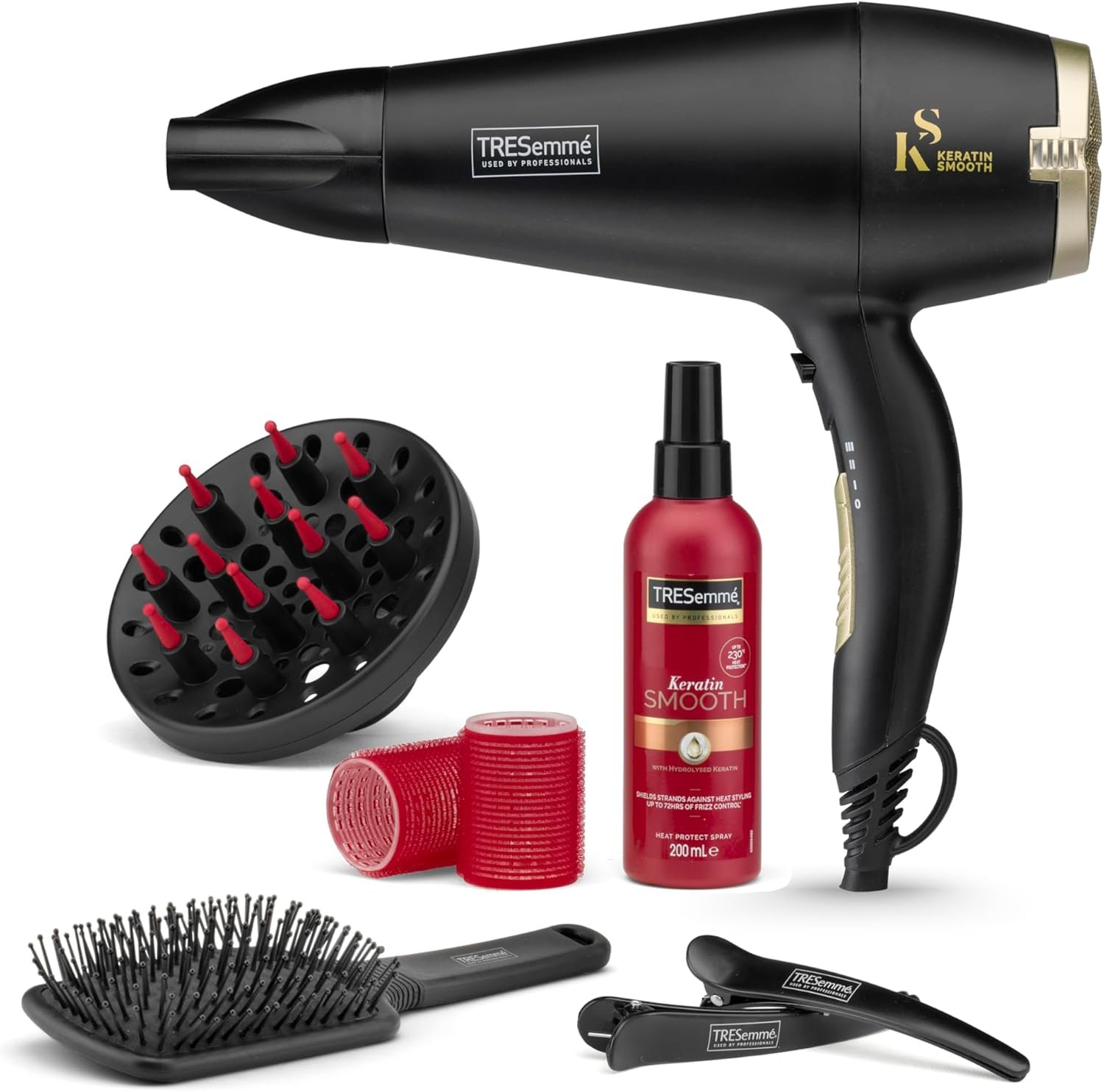 Keratin Smooth 2200W Volume Shine Hair Dryer Gift Set