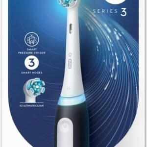 Oral-B iO3 Electric Toothbrushes 1 Toothbrush Head & Travel Case, 3 Modes With Teeth Whitening
