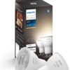Philips Hue New White Smart LED Light Bulb 2 Pack [GU10 Spot] with Bluetooth Works with Alexa, Google Assistant, Apple Homekit for Indoor Home Lighting