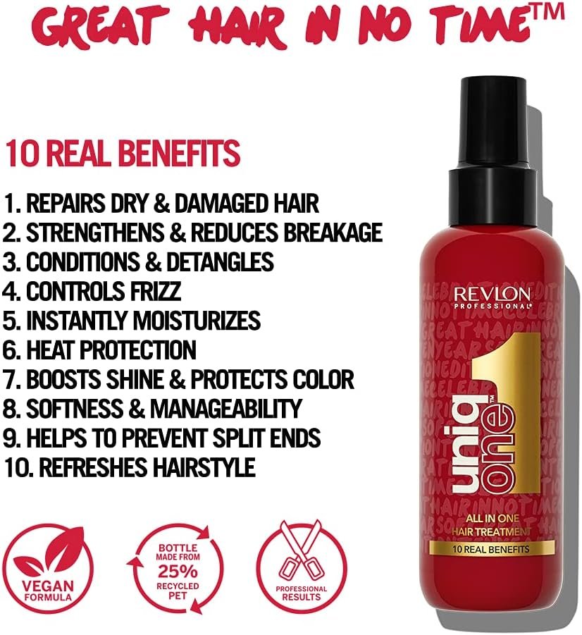Revlon UniqONE Professional Vegan Leave-In Conditioner & Hair Treatment