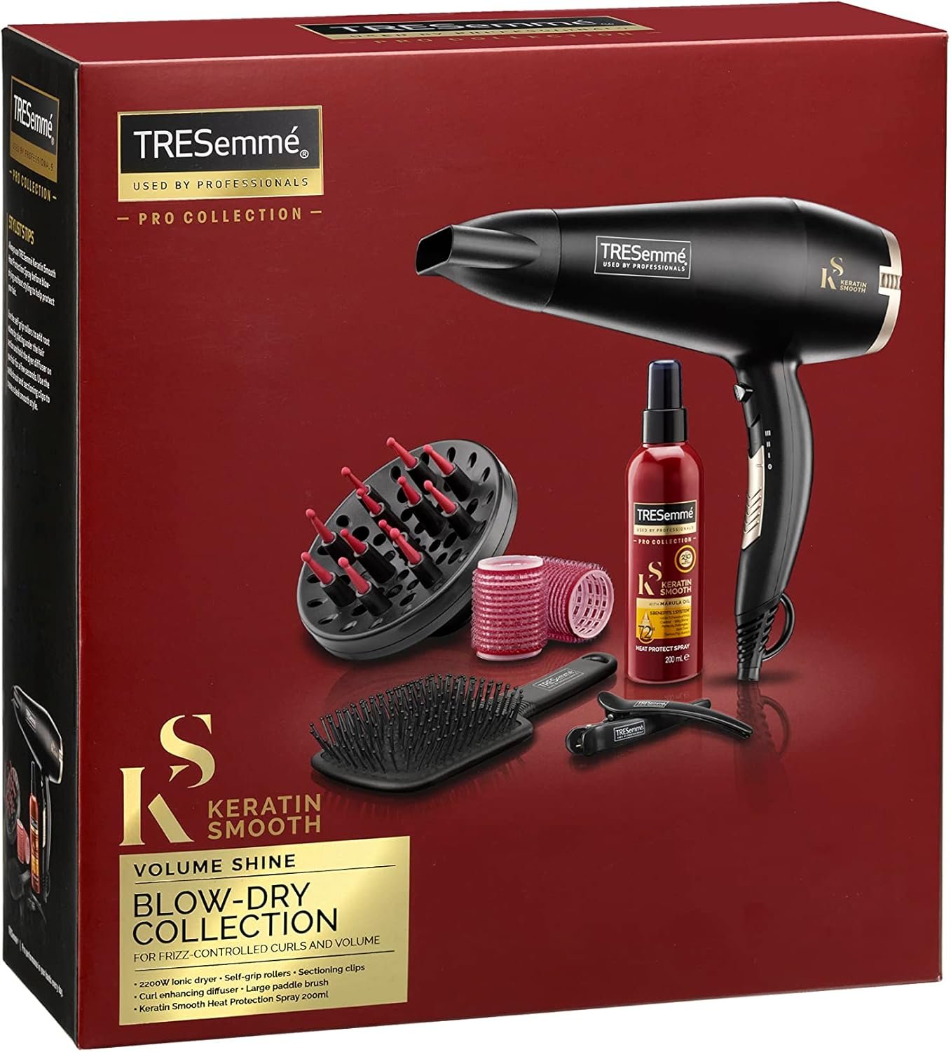 Keratin Smooth 2200W Volume Shine Hair Dryer Gift Set