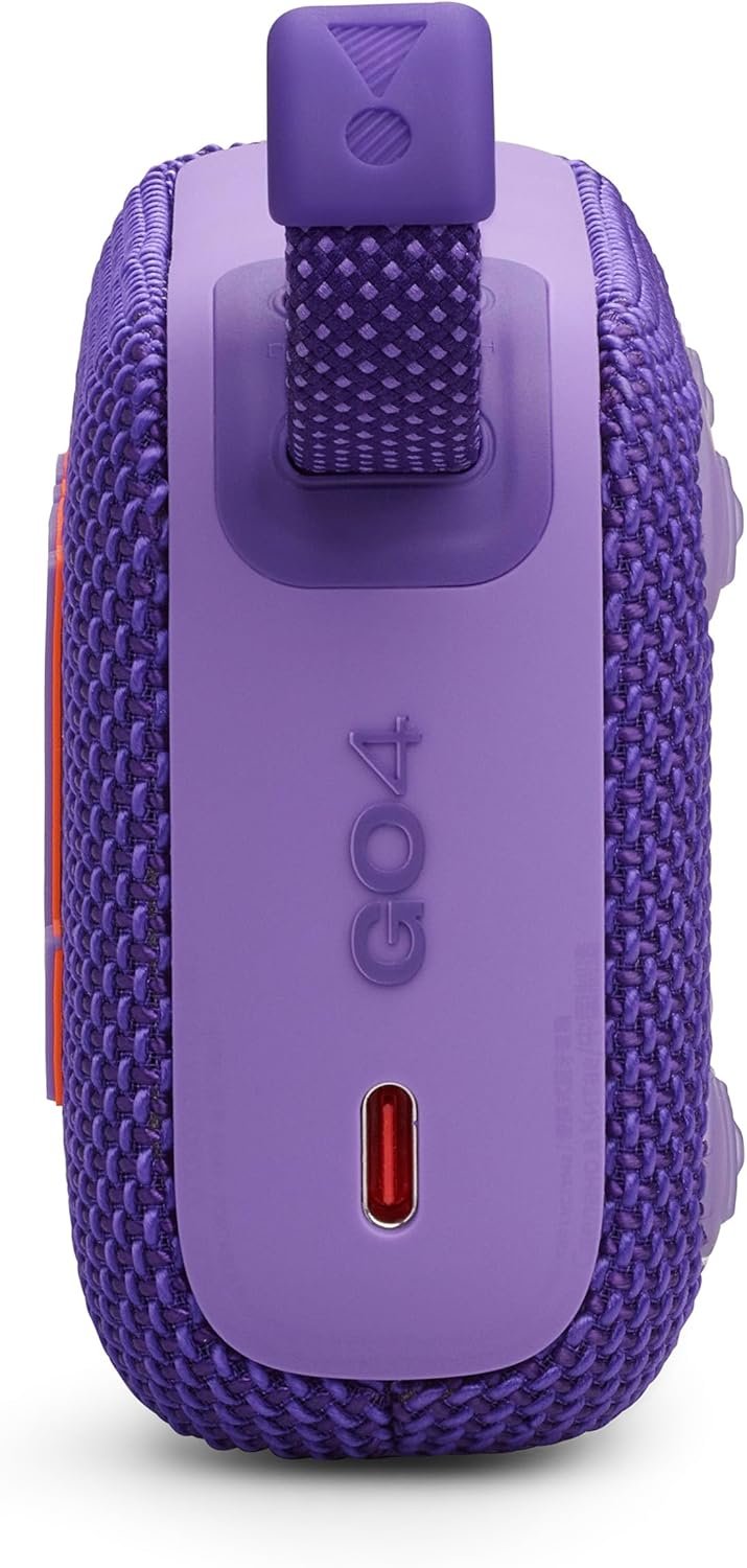 JBL GO 4 Ultra-Portable Bluetooth Speaker with Big Pro Sound and Punchy Bass, PlaytimeBoost, Waterproof Design and 7-Hour Playtime