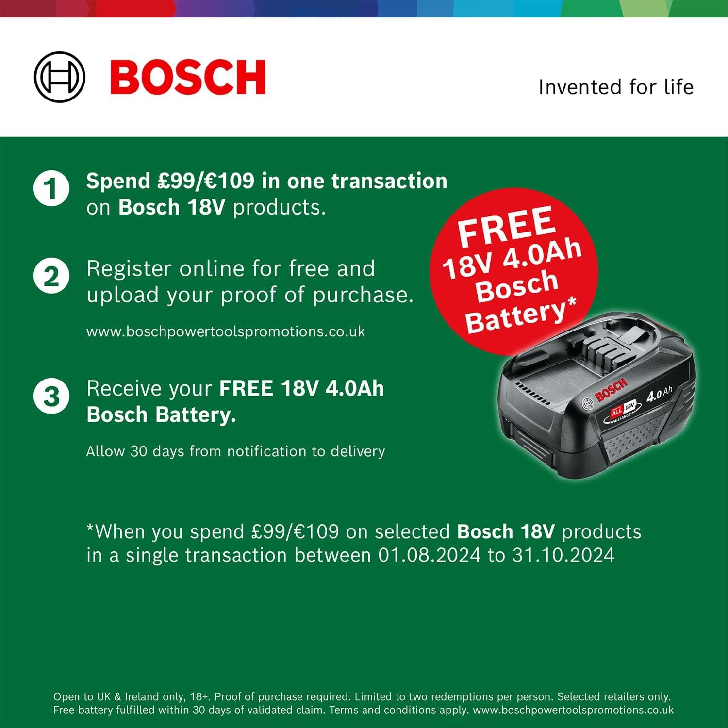 Bosch Home and Garden Cordless Combi Drill PSB 1800 LI-2 (2 batteries, 18 Volt System, in carrying case)