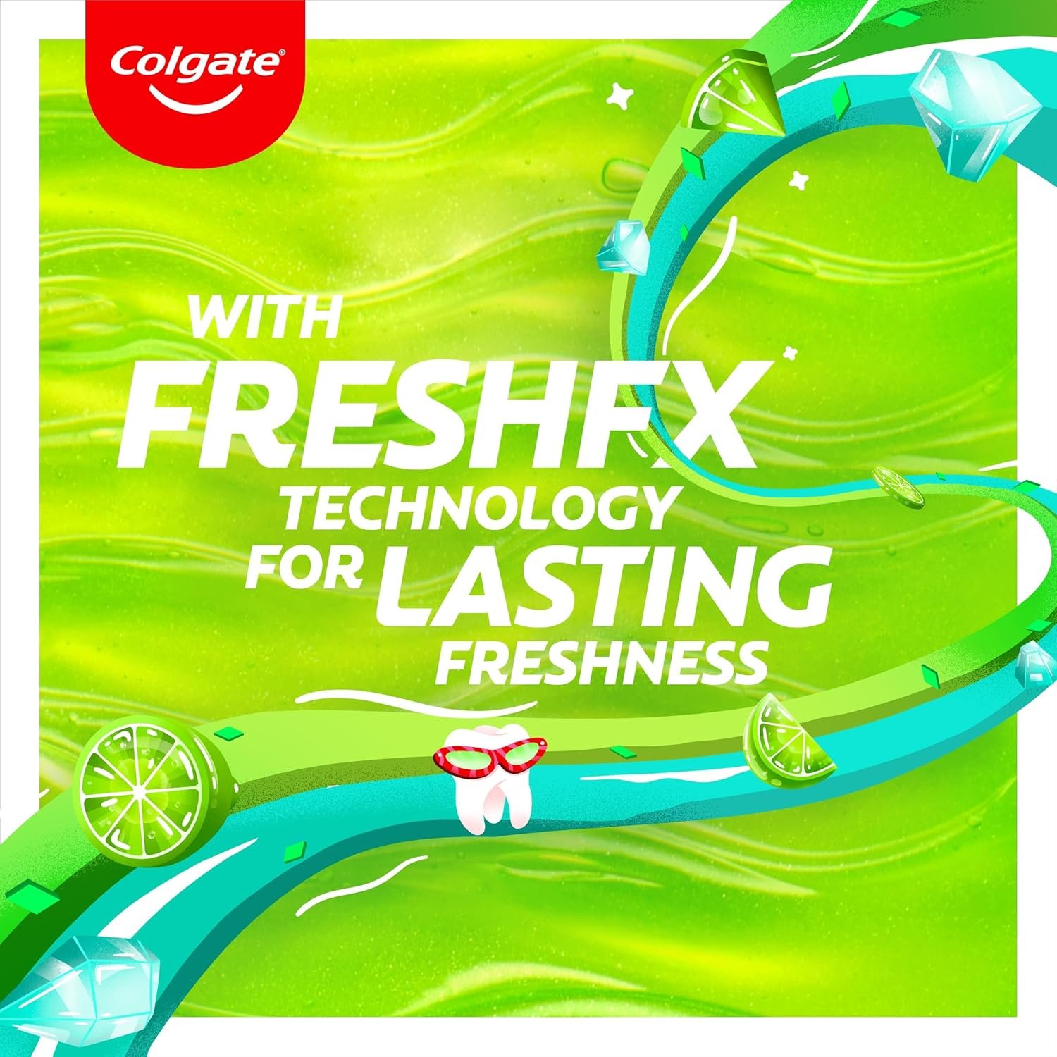 Colgate Max Fresh Fruit Fusion Peaches & Cream Flavoured Toothpaste 6 X 75ml