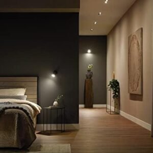 Philips Hue New White Smart LED Light Bulb 2 Pack [GU10 Spot] with Bluetooth Works with Alexa, Google Assistant, Apple Homekit for Indoor Home Lighting